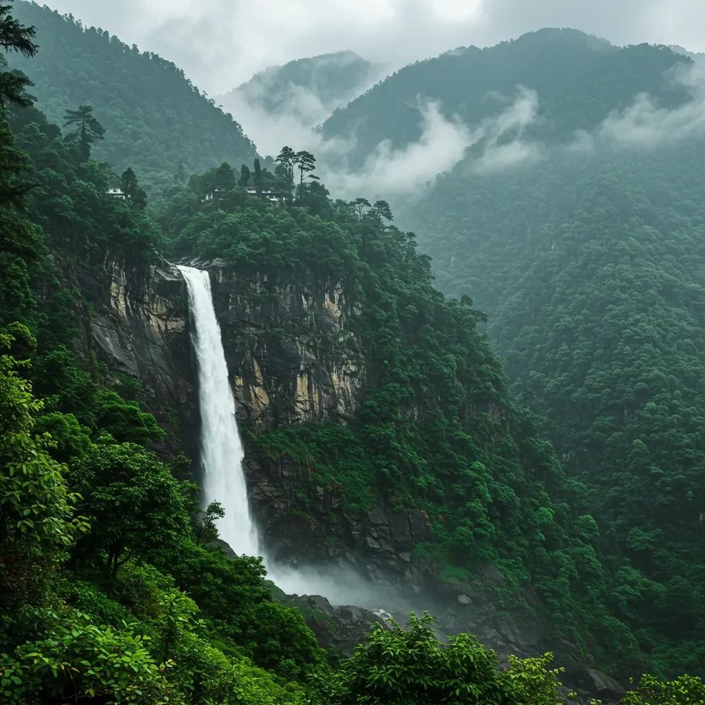 🌧️ Sikkim in Monsoon: Misty Mountains & Dramatic Waterfalls