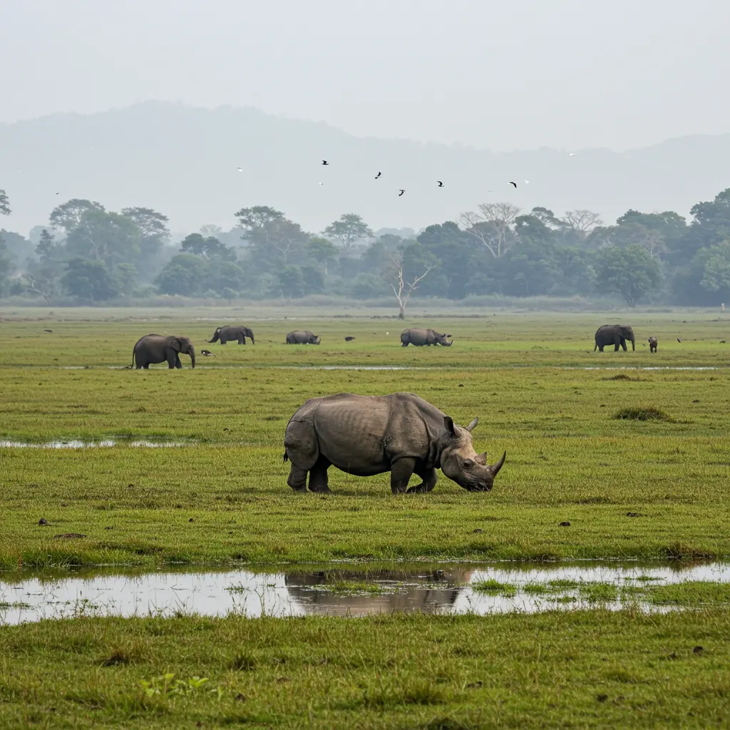 Kaziranga National Park, Assam: Home of the One-Horned Rhino